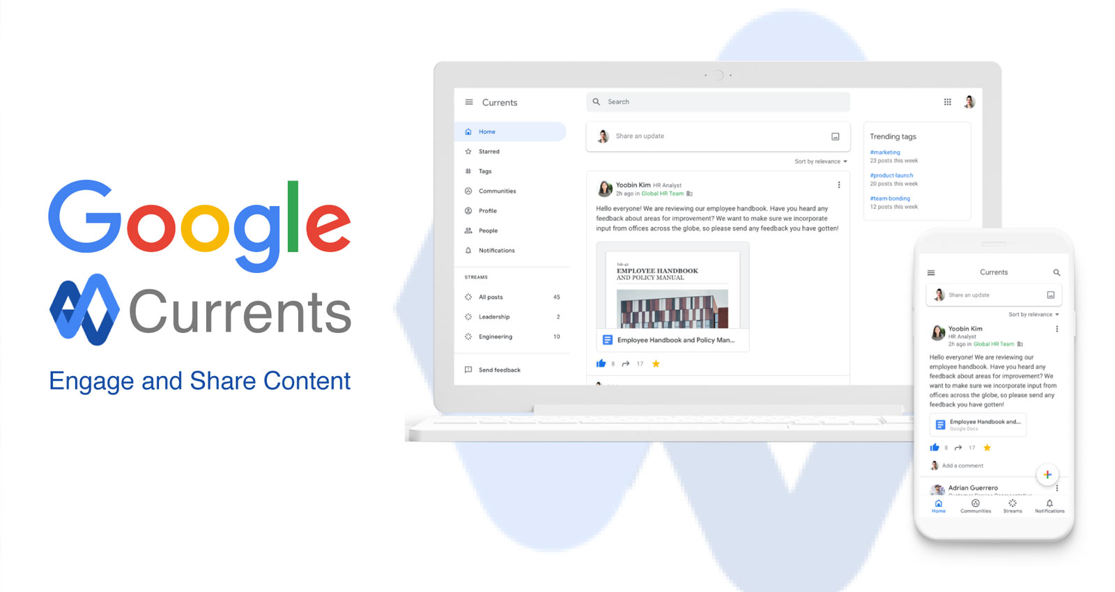 Have you checked out Currents, the latest Google Workspace App?